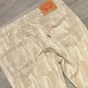 Levis 511 Slim Fit Desert Camo Jeans Size 33 x 30